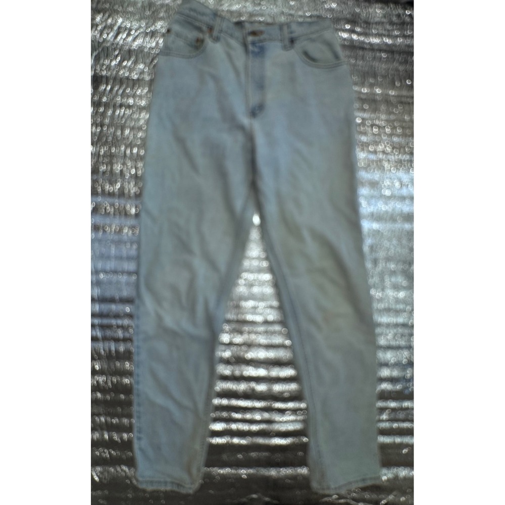 Vintage Levis 550 Relaxed Fit Tapered Leg Jeans Light Wash USA Made 10 Reg L